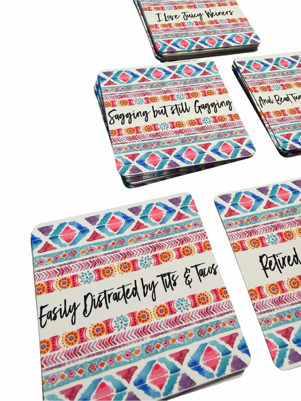 Funny Adult Drink Coasters Set of 5 - Picture 3 of 11